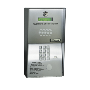 Telephone audio intercom / 600 telephone numbers / Control for 2 doors / Surface-mounted cabinet / 16-digit dialing / Analog or digital line