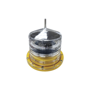 Red LED Obstruction Lamp with Solar Panel (Fixed or Strobe Light) Does Not Include Mounting