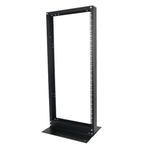 2-Post Open Rack, Standard 19", 24 Units, "L" Type Base for Floor Anchor