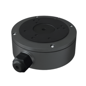 Junction box for cameras color black / Available for wall or ceiling mounting / Dark Grey Color