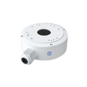 Junction box for cameras, available for wall or ceiling mounting