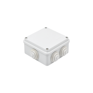 PVC Junction Box Self-extinguishable with 6 Inputs, Screw Cap (for Outdoors IP55)