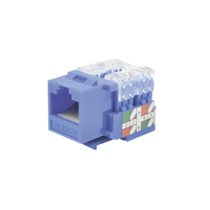 Jack 110 Category 6, for faceplate Keystone - Blue Color