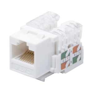Module Jack Keystone for faceplate Cat6 with 110 (Punchdown) - White Color