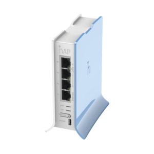 (hAP lite TC) Routerboard, 4 Ports Fast Ethernet, WiFi 2.4GHz 802.11 b/g/n, Tower Case