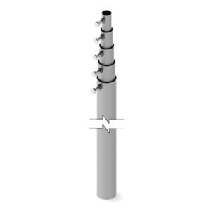 49.2 ft (15 m) 5 Concentrical Sections Telescopic Mast (Requires installation Accessories)
