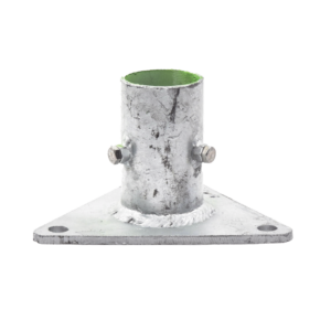 Triangular Base for Mast of 1" to 2" with Oppressors. Galvanized by Hot-dip Galvanized
